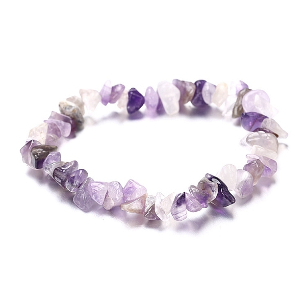 PandaHall Natural Amethyst Chips Beaded Stretch Bracelet for Women, 6-3/4~8-5/8 inch(17~22cm) Amethyst
PandaHall Natural Amethyst Chips Beaded Stretch Bracelet for Women, 6-3/4~8-5/8 inch(17~22cm) Amethyst