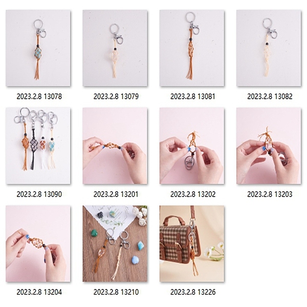 PandaHall 4Pcs 2 Colors Macrame Fringe Braided Keychain, Black Glass Bead Tassel Charm Key Ring for Handbag, Car Decoration, Wheat, Sandy...
PandaHall 4Pcs 2 Colors Macrame Fringe Braided Keychain, Black Glass Bead Tassel Charm Key Ring for Handbag, Car Decoration, Wheat, Sandy...