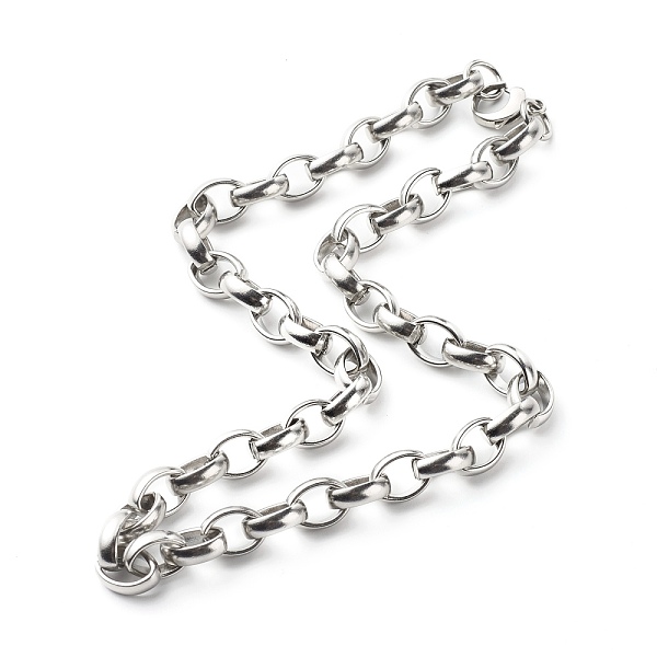 PandaHall 304 Stainless Steel Rolo Chain Necklace for Men Women, Stainless Steel Color, 18.11 inch(46cm) 304 Stainless Steel
PandaHall 304 Stainless Steel Rolo Chain Necklace for Men Women, Stainless Steel Color, 18.11 inch(46cm) 304 Stainless Steel
