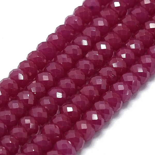 PandaHall Natural Red Corundum/Ruby Beads Strands, Faceted, Rondelle, 5x3~3.5mm, Hole: 0.7mm, about 114~116pcs/strand, 15.35~15.47 inch...
PandaHall Natural Red Corundum/Ruby Beads Strands, Faceted, Rondelle, 5x3~3.5mm, Hole: 0.7mm, about 114~116pcs/strand, 15.35~15.47 inch...