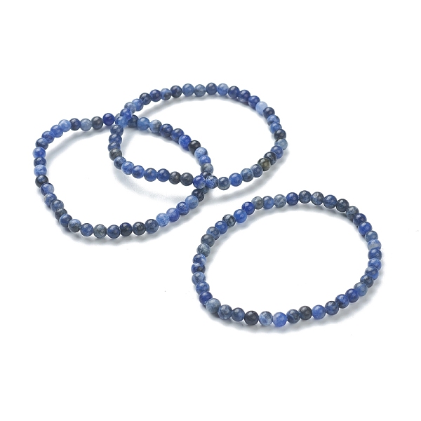 PandaHall Natural Sodalite Beaded Stretch Bracelets, Round, Beads: 4~5mm, Inner Diameter: 2-1/4 inch(5.65cm) Sodalite
PandaHall Natural Sodalite Beaded Stretch Bracelets, Round, Beads: 4~5mm, Inner Diameter: 2-1/4 inch(5.65cm) Sodalite