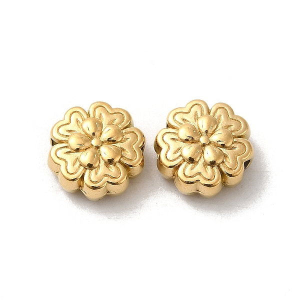 PandaHall 304 Stainless Steel Beads, Flower, Real 18K Gold Plated, 8x8x4mm, Hole: 1.5mm 304 Stainless Steel Flower
PandaHall 304 Stainless Steel Beads, Flower, Real 18K Gold Plated, 8x8x4mm, Hole: 1.5mm 304 Stainless Steel Flower