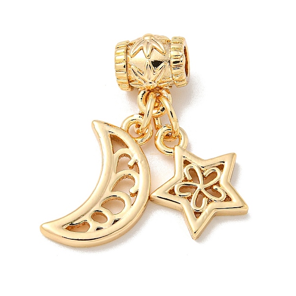 PandaHall Brass Pendants, Moon & Star, Real 18K Gold Plated, 23mm, Hole: 3mm Brass Moon
PandaHall Brass Pendants, Moon & Star, Real 18K Gold Plated, 23mm, Hole: 3mm Brass Moon