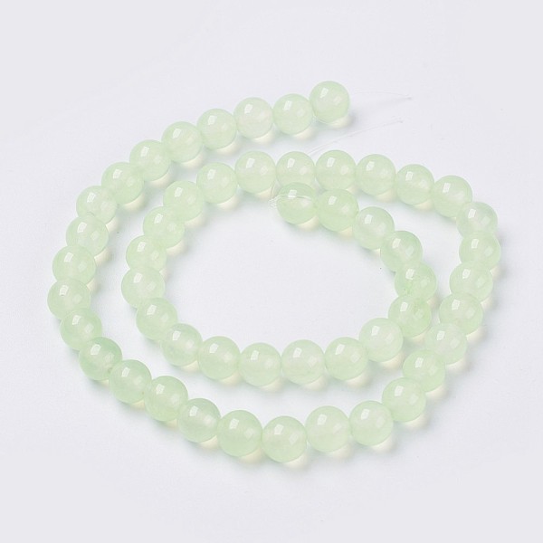 PandaHall Natural White Jade Beads Strands, Dyed, Round, Pale Green, 8mm, Hole: 1.2mm, about 46~50pcs/strand, 14.5~15.7 inch(37~40cm) White...
PandaHall Natural White Jade Beads Strands, Dyed, Round, Pale Green, 8mm, Hole: 1.2mm, about 46~50pcs/strand, 14.5~15.7 inch(37~40cm) White...