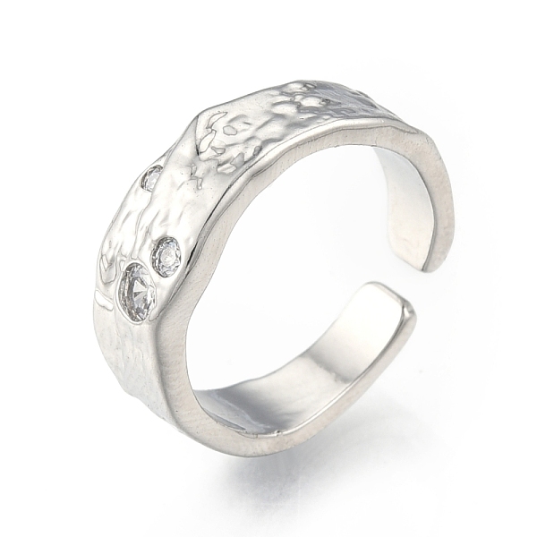 PandaHall Clear Cubic Zirconia Open Cuff Ring, Brass Jewelry for Women, Cadmium Free & Nickel Free & Lead Free, Platinum, US Size 5 1/2...
PandaHall Clear Cubic Zirconia Open Cuff Ring, Brass Jewelry for Women, Cadmium Free & Nickel Free & Lead Free, Platinum, US Size 5 1/2...