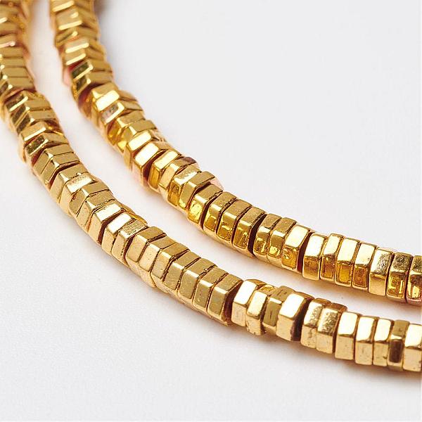 PandaHall Non-magnetic Synthetic Hematite Bead Strands, Hexagon, Golden Plated, 3x1mm, Hole: 1mm, about 415pcs/strand, 16.2 inch...
PandaHall Non-magnetic Synthetic Hematite Bead Strands, Hexagon, Golden Plated, 3x1mm, Hole: 1mm, about 415pcs/strand, 16.2 inch...