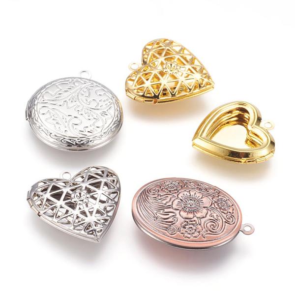 PandaHall Brass Locket Pendants, Photo Frame Charms for Necklaces, Mixed Shapes, Mixed Color, 22~32x20~28x5~6.5mm, Hole: 2mm Brass Mixed..., Multicolor
PandaHall Brass Locket Pendants, Photo Frame Charms for Necklaces, Mixed Shapes, Mixed Color, 22~32x20~28x5~6.5mm, Hole: 2mm Brass Mixed..., Multicolor