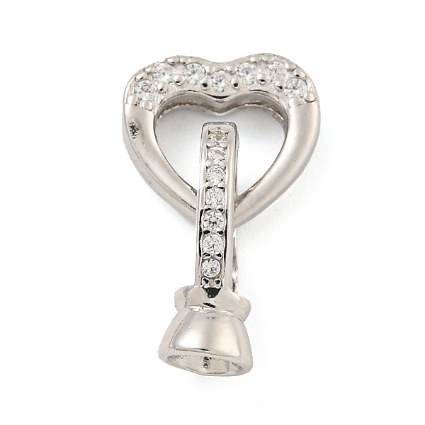 PandaHall 925 Sterling Silver Micro Pave Clear Cubic Zirconia Fold Over Clasps, Heart, Real Platinum Plated, 19mm Sterling Silver Heart
PandaHall 925 Sterling Silver Micro Pave Clear Cubic Zirconia Fold Over Clasps, Heart, Real Platinum Plated, 19mm Sterling Silver Heart