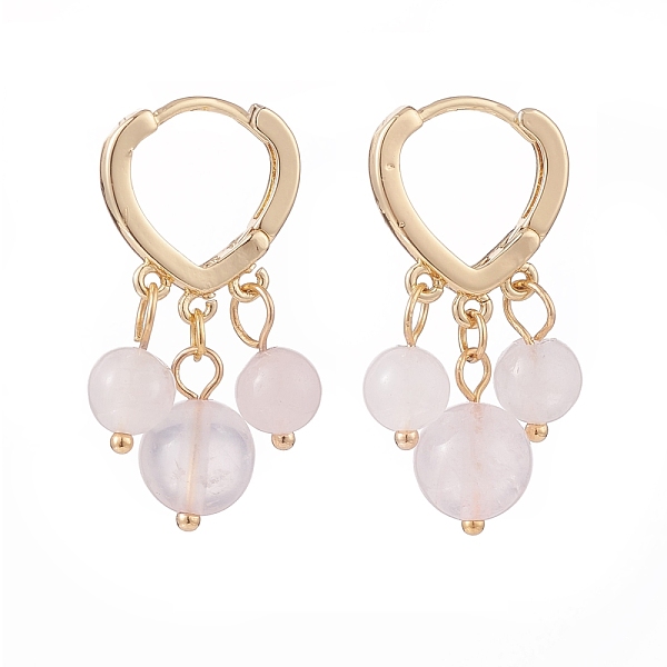 PandaHall Round Natural Rose Quartz Dangle Hoop Earrings, Brass Jewelry for Women, Golden, 30mm, Pin: 1mm Rose Quartz Round
PandaHall Round Natural Rose Quartz Dangle Hoop Earrings, Brass Jewelry for Women, Golden, 30mm, Pin: 1mm Rose Quartz Round