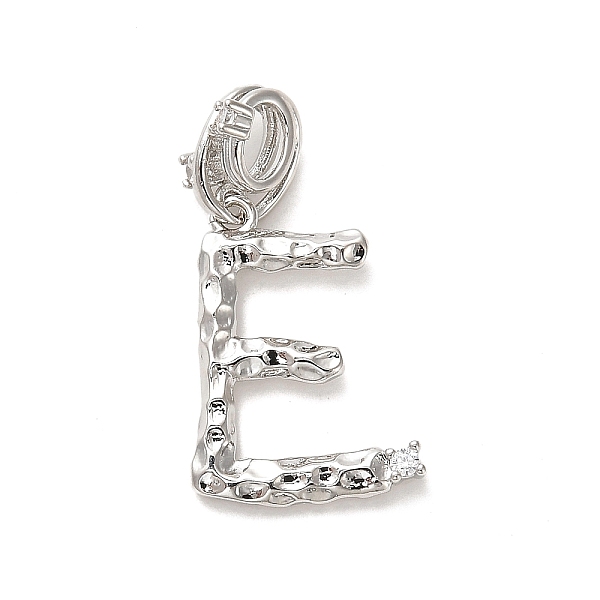 PandaHall Rack Plating Brass Micro Pave Cubic Zirconia European Dangle Charms, Large Hole Letter Pendant, Platinum, Long-Lasting Plated..., Clear
PandaHall Rack Plating Brass Micro Pave Cubic Zirconia European Dangle Charms, Large Hole Letter Pendant, Platinum, Long-Lasting Plated..., Clear