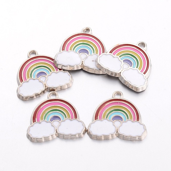 PandaHall Alloy Enamel Pendants, Rainbow & Cloud Charms, for Children Kids Jewelry Making, Platinum, Cadmium Free & Nickel Free & Lead Free...
PandaHall Alloy Enamel Pendants, Rainbow & Cloud Charms, for Children Kids Jewelry Making, Platinum, Cadmium Free & Nickel Free & Lead Free...