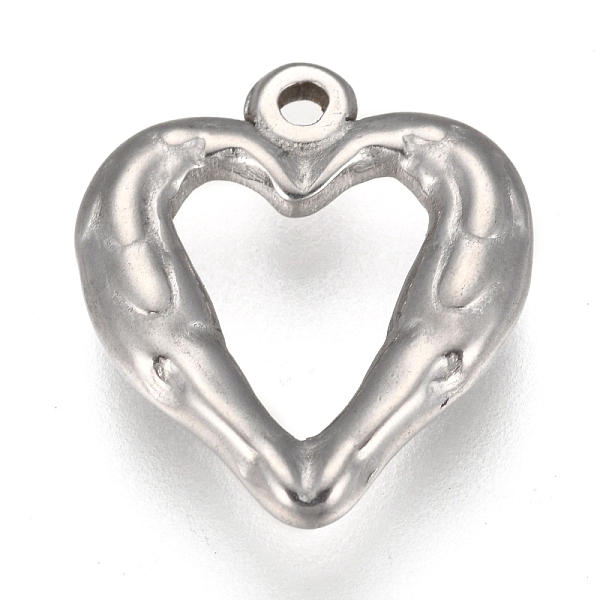 PandaHall 304 Stainless Steel Open Pendants, Heart with Wing, Stainless Steel Color, 19.5x18x3mm, Hole: 1.8mm 304 Stainless Steel Heart
PandaHall 304 Stainless Steel Open Pendants, Heart with Wing, Stainless Steel Color, 19.5x18x3mm, Hole: 1.8mm 304 Stainless Steel Heart