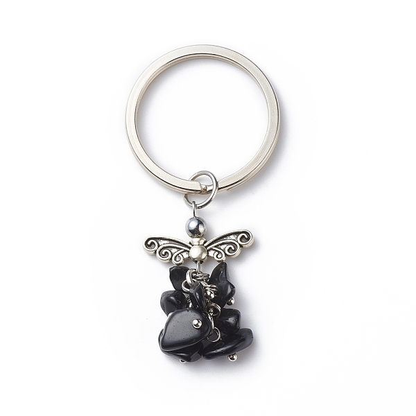 PandaHall Natural Obsidian Angel Pendant Keychain, with Iron Findings, 6.8cm Obsidian Angel & Fairy
PandaHall Natural Obsidian Angel Pendant Keychain, with Iron Findings, 6.8cm Obsidian Angel & Fairy