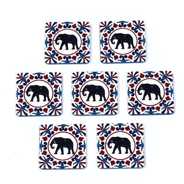 PandaHall 3D Printed Opaque Acrylic Pendants, Square with Elephant, Black, 30x30x2.5mm, Hole: 1.6mm Acrylic Square Black
PandaHall 3D Printed Opaque Acrylic Pendants, Square with Elephant, Black, 30x30x2.5mm, Hole: 1.6mm Acrylic Square Black