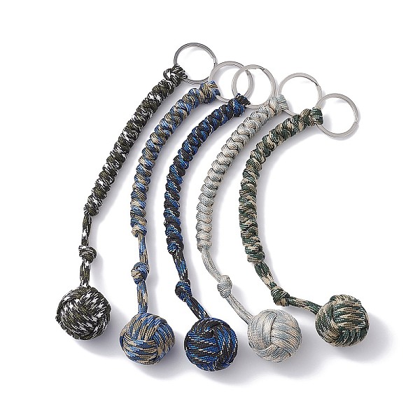 PandaHall Polyester & Spandex Cord Ropes Braided Wood Ball Keychain, with 304 Stainless Steel Split Key Rings, Mixed Color, 24cm Stainless..., Multicolor
PandaHall Polyester & Spandex Cord Ropes Braided Wood Ball Keychain, with 304 Stainless Steel Split Key Rings, Mixed Color, 24cm Stainless..., Multicolor