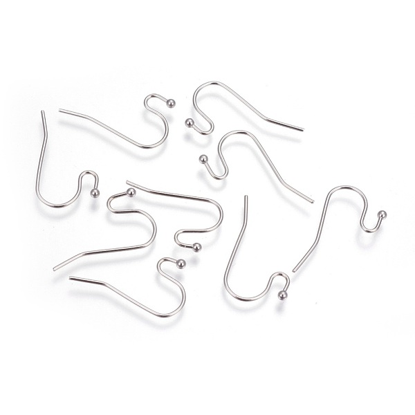 PandaHall 304 Stainless Steel Earring Hooks, Stainless Steel Color, 22x13mm, 21 Gauge, Pin: 0.7mm 304 Stainless Steel
PandaHall 304 Stainless Steel Earring Hooks, Stainless Steel Color, 22x13mm, 21 Gauge, Pin: 0.7mm 304 Stainless Steel