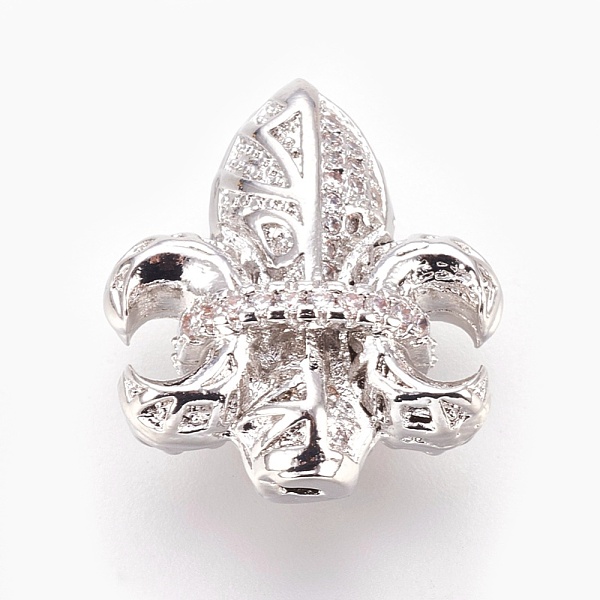 PandaHall Brass Micro Pave Cubic Zirconia Beads, Lead Free & Cadmium Free & Nickel Free, Long-Lasting Plated, Fleur De Lis, Clear, Platinum...
PandaHall Brass Micro Pave Cubic Zirconia Beads, Lead Free & Cadmium Free & Nickel Free, Long-Lasting Plated, Fleur De Lis, Clear, Platinum...