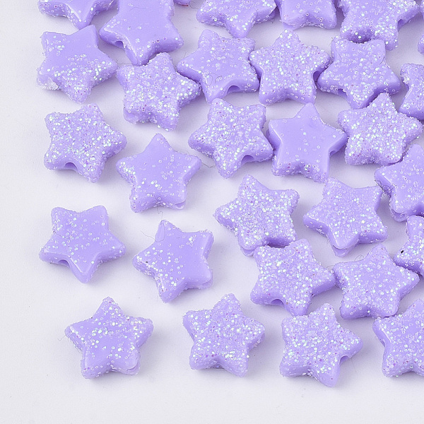 PandaHall Opaque Acrylic Beads, with Glitter Powder, Star, Medium Purple, 9.5x10x4mm, Hole: 1.6mm Acrylic Star
PandaHall Opaque Acrylic Beads, with Glitter Powder, Star, Medium Purple, 9.5x10x4mm, Hole: 1.6mm Acrylic Star