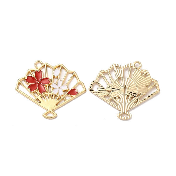PandaHall Alloy Enamel Pendants, Golden, Fan with Flower Charm, Red, 25.5x30x2mm, Hole: 1.8mm Alloy+Enamel Fan Red
PandaHall Alloy Enamel Pendants, Golden, Fan with Flower Charm, Red, 25.5x30x2mm, Hole: 1.8mm Alloy+Enamel Fan Red