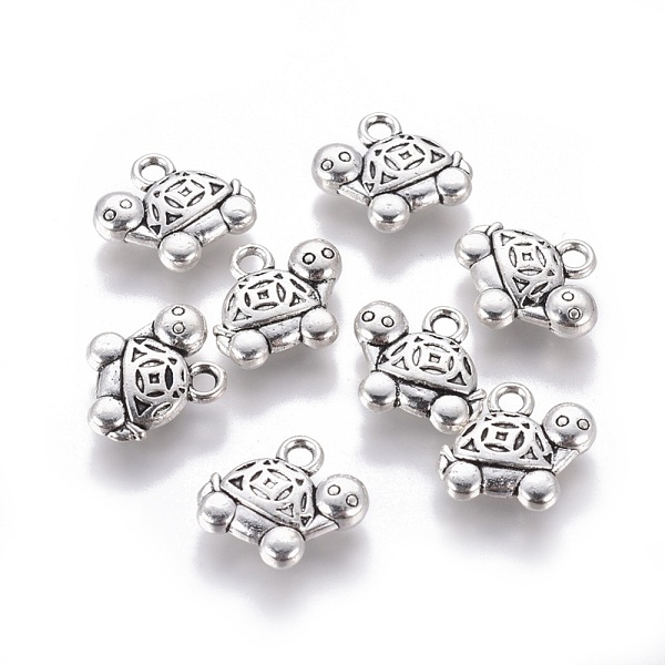 PandaHall Tibetan Style Alloy Pendants, Tortoise, Cadmium Free & Lead Free, Antique Silver, 15x13x3mm, Hole: 1mm Alloy Tortoise
PandaHall Tibetan Style Alloy Pendants, Tortoise, Cadmium Free & Lead Free, Antique Silver, 15x13x3mm, Hole: 1mm Alloy Tortoise