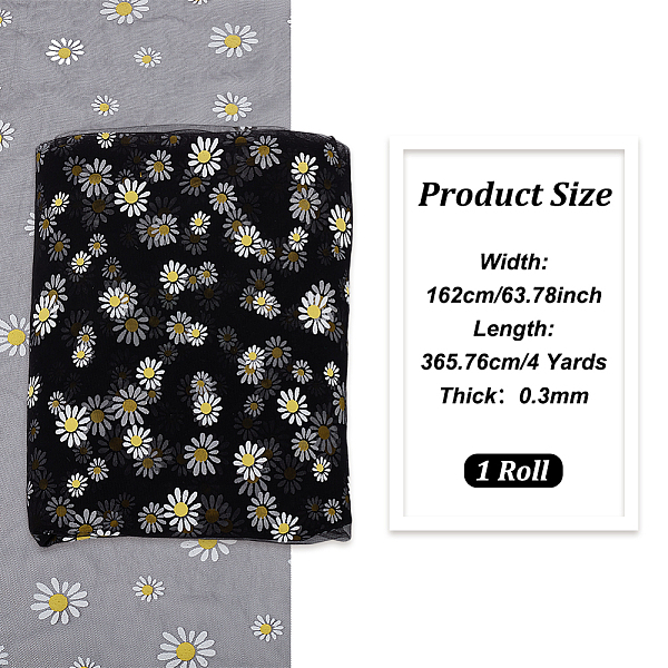 PandaHall BENECREAT 4 Yard Flower Lace Fabric Daisy Polyamide Black Nylon Tulle Mesh Fabric 59inch Wide for Halloween Decor, Veils Dress...
PandaHall BENECREAT 4 Yard Flower Lace Fabric Daisy Polyamide Black Nylon Tulle Mesh Fabric 59inch Wide for Halloween Decor, Veils Dress...