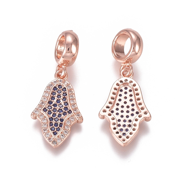 PandaHall Brass Micro Pave Cubic Zirconia European Dangle Charms, Large Hole Pendants, Hamsa Hand/Hand of Fatima /Hand of Miriam, Blue &...
PandaHall Brass Micro Pave Cubic Zirconia European Dangle Charms, Large Hole Pendants, Hamsa Hand/Hand of Fatima /Hand of Miriam, Blue &...