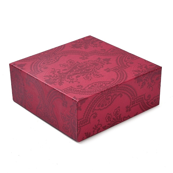 PandaHall Square Flower Print Cardboard Bracelet Box, Jewelry Storage Case with Velvet Sponge Inside, for Bracelet, Cerise, 9.1x9.1x3.65cm..., Red
PandaHall Square Flower Print Cardboard Bracelet Box, Jewelry Storage Case with Velvet Sponge Inside, for Bracelet, Cerise, 9.1x9.1x3.65cm..., Red