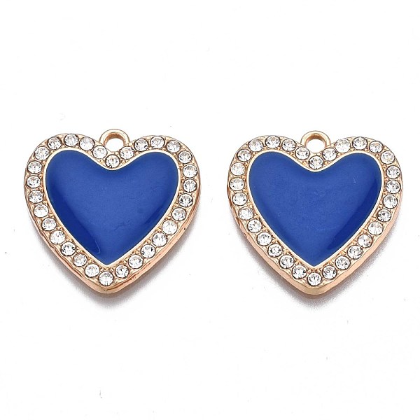 PandaHall Rack Plating Alloy Enamel Pendants, with Crystal Rhinestone, Cadmium Free & Nickel Free & Lead Free, Light Gold, Heart, Mixed..., Multicolor
PandaHall Rack Plating Alloy Enamel Pendants, with Crystal Rhinestone, Cadmium Free & Nickel Free & Lead Free, Light Gold, Heart, Mixed..., Multicolor