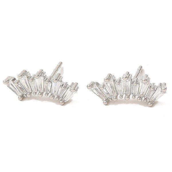 PandaHall Crown Brass Micro Pave Cubic Zirconia Stud Earrings, Long-Lasting Plated, Lead Free & Cadmium Free, Platinum, 7x16mm Cubic...
PandaHall Crown Brass Micro Pave Cubic Zirconia Stud Earrings, Long-Lasting Plated, Lead Free & Cadmium Free, Platinum, 7x16mm Cubic...