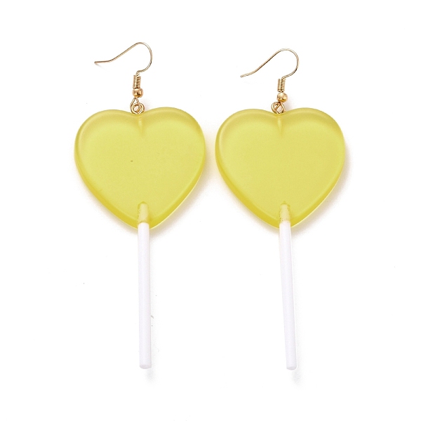 PandaHall Transparent Heart-shape Lollipop Dangle Earrings for Women, Candy Color Simulation Food Drop Earrings, Golden, Light Khaki...
PandaHall Transparent Heart-shape Lollipop Dangle Earrings for Women, Candy Color Simulation Food Drop Earrings, Golden, Light Khaki...