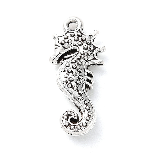 PandaHall Tibetan Style Alloy Pendants, Sea Horse Charm, Antique Silver, 27x12x5mm, Hole: 1.6mm, about 181pcs/500g Alloy Sea Horse
PandaHall Tibetan Style Alloy Pendants, Sea Horse Charm, Antique Silver, 27x12x5mm, Hole: 1.6mm, about 181pcs/500g Alloy Sea Horse