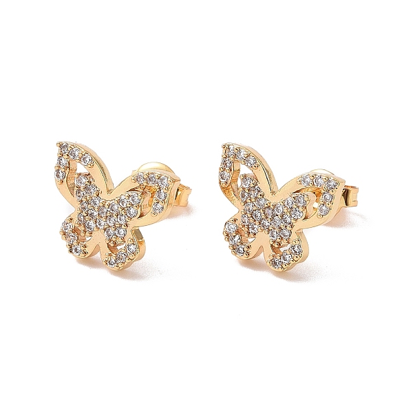PandaHall Clear Cubic Zirconia Butterfly Stud Earrings, Rack Plating Brass Jewelry for Women, Cadmium Free & Lead Free, Real 18K Gold Plated...
PandaHall Clear Cubic Zirconia Butterfly Stud Earrings, Rack Plating Brass Jewelry for Women, Cadmium Free & Lead Free, Real 18K Gold Plated...