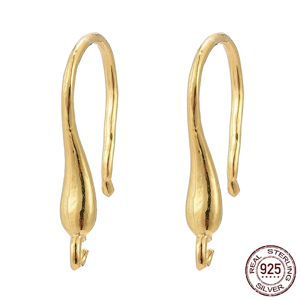 PandaHall 925 Sterling Silver Earring Hooks, with 925 Stamp, Golden, 16x2.5x2mm, Hole: 1mm, 20 Gauge, Pin: 0.8mm Sterling Silver
PandaHall 925 Sterling Silver Earring Hooks, with 925 Stamp, Golden, 16x2.5x2mm, Hole: 1mm, 20 Gauge, Pin: 0.8mm Sterling Silver