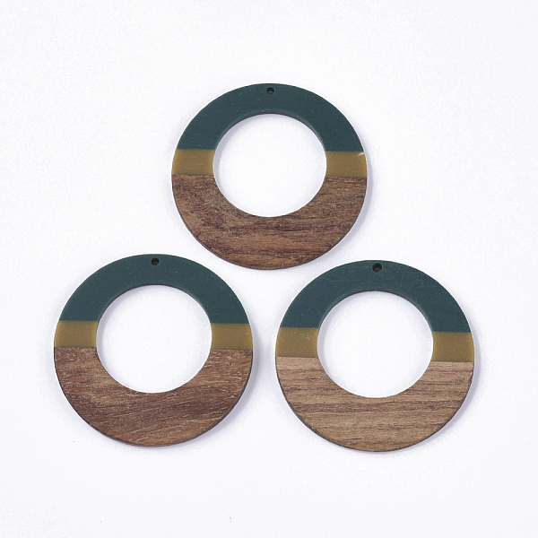 PandaHall Resin & Walnut Wood Pendants, Tri-color, Flat Round, Dark Slate Gray, 49x3~3.5mm, Hole: 2mm Resin+Wood Flat Round Gray
PandaHall Resin & Walnut Wood Pendants, Tri-color, Flat Round, Dark Slate Gray, 49x3~3.5mm, Hole: 2mm Resin+Wood Flat Round Gray