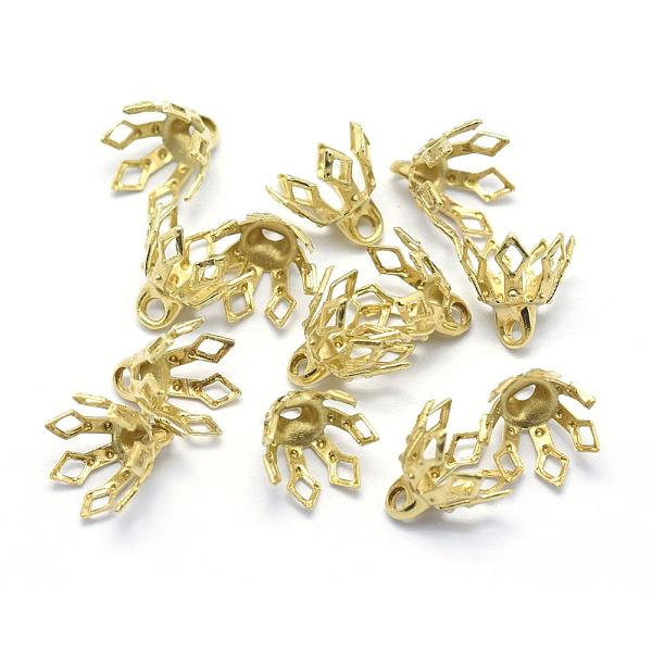 PandaHall Brass Bead Caps, Lead Free & Cadmium Free & Nickel Free, Multi-Petal, Raw(Unplated), 7x8x7mm, Hole: 1.5mm Brass
PandaHall Brass Bead Caps, Lead Free & Cadmium Free & Nickel Free, Multi-Petal, Raw(Unplated), 7x8x7mm, Hole: 1.5mm Brass