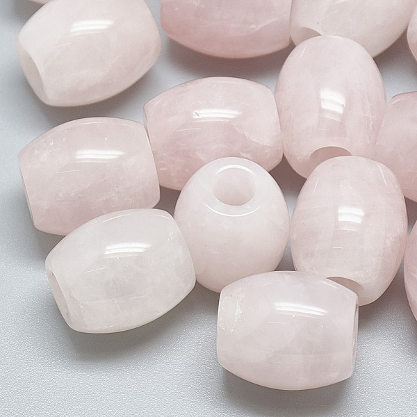 PandaHall Natural Rose Quartz Beads, Large Hole Beads, Barrel, 17~19x15~16mm, Hole: 5.5mm Rose Quartz Barrel
PandaHall Natural Rose Quartz Beads, Large Hole Beads, Barrel, 17~19x15~16mm, Hole: 5.5mm Rose Quartz Barrel