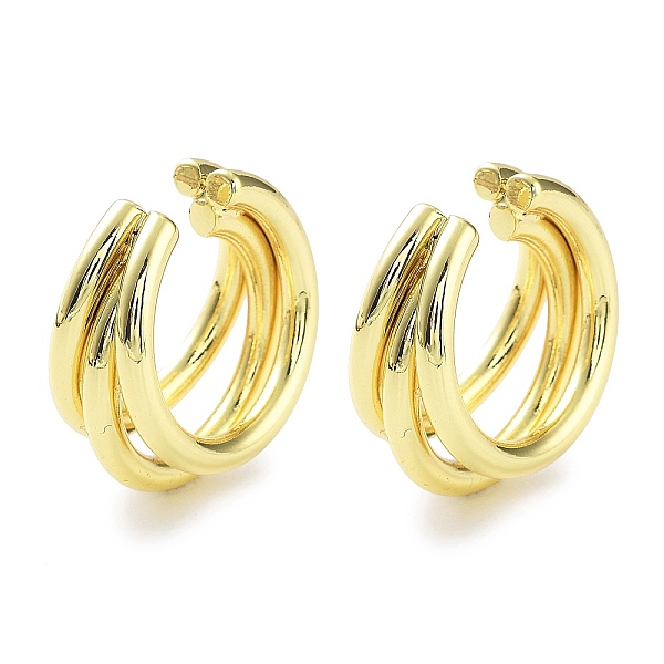 PandaHall Brass Cuff Earrings, Split Non Piercing Earrings, Real 18K Gold Plated, 22x12mm Brass Ring
PandaHall Brass Cuff Earrings, Split Non Piercing Earrings, Real 18K Gold Plated, 22x12mm Brass Ring