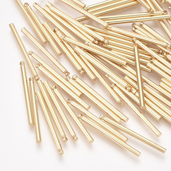 PandaHall Brass Bar Pendants, Column, Real 18K Gold Plated, 30x2mm, Hole: 0.8mm Brass Column
PandaHall Brass Bar Pendants, Column, Real 18K Gold Plated, 30x2mm, Hole: 0.8mm Brass Column