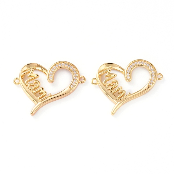 PandaHall Brass Micro Pave Clear Cubic Zirconia Links, Long-Lasting Plated, for Mother's Day, Heart with Word Mami, Real 18K Gold Plated...
PandaHall Brass Micro Pave Clear Cubic Zirconia Links, Long-Lasting Plated, for Mother's Day, Heart with Word Mami, Real 18K Gold Plated...