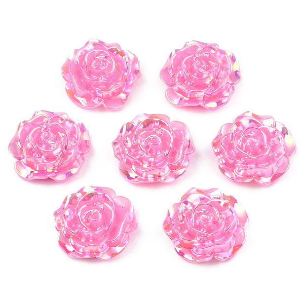 PandaHall Opaque ABS Plastic Cabochons, AB Color Plated, Rose, Hot Pink, 24x23.5x9mm ABS Plastic Flower
PandaHall Opaque ABS Plastic Cabochons, AB Color Plated, Rose, Hot Pink, 24x23.5x9mm ABS Plastic Flower