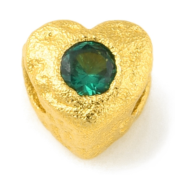 PandaHall Brass Spacer Beads, with Rhinestone, Heart, Matte Gold Color, Emerald, 4.5x4.5x4mm, Hole: 1.6mm Brass+Rhinestone Heart Green
PandaHall Brass Spacer Beads, with Rhinestone, Heart, Matte Gold Color, Emerald, 4.5x4.5x4mm, Hole: 1.6mm Brass+Rhinestone Heart Green