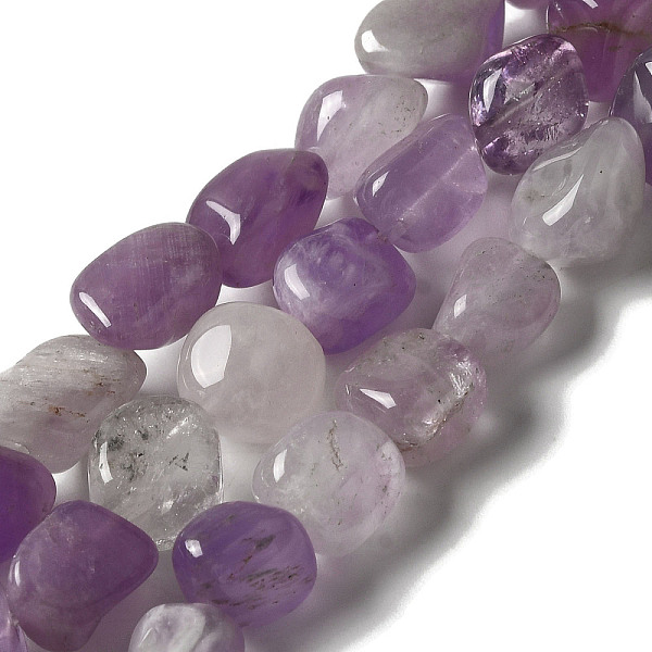 PandaHall Natural Amethyst Beads Strands, Nuggets, Tumbled Stone, 7~15x6~10x5.5~8mm, Hole: 1mm, about 47~49pcs/strand, 15.55~15.94''...
PandaHall Natural Amethyst Beads Strands, Nuggets, Tumbled Stone, 7~15x6~10x5.5~8mm, Hole: 1mm, about 47~49pcs/strand, 15.55~15.94''...