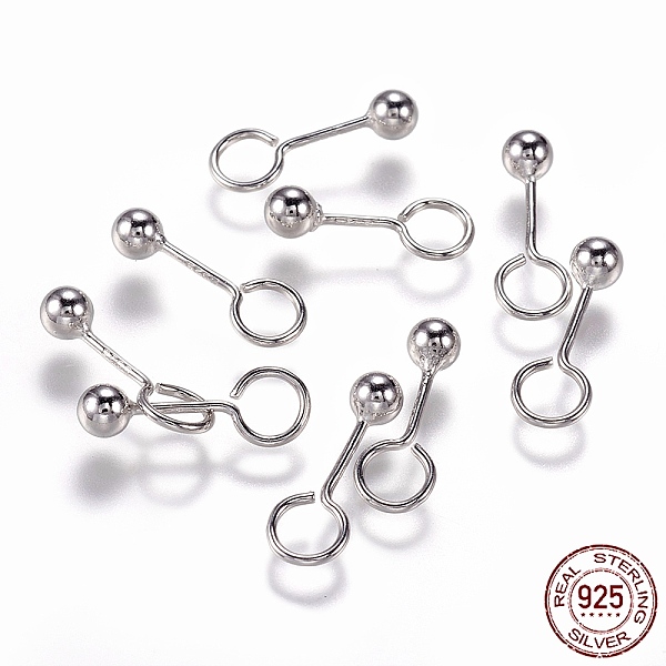 PandaHall Rhodium Plated 925 Sterling Silver Pendant, Round, Platinum, 16.5x6x4mm, Hole: 4mm Sterling Silver Round
PandaHall Rhodium Plated 925 Sterling Silver Pendant, Round, Platinum, 16.5x6x4mm, Hole: 4mm Sterling Silver Round