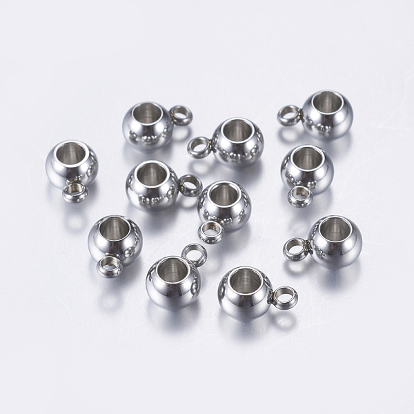 PandaHall 304 Stainless Steel Tube Bails, Loop Bails, Bail Beads, Rondelle, Stainless Steel Color, 9x6x4.5mm, Hole: 1.5mm, Inner Diameter...
PandaHall 304 Stainless Steel Tube Bails, Loop Bails, Bail Beads, Rondelle, Stainless Steel Color, 9x6x4.5mm, Hole: 1.5mm, Inner Diameter...