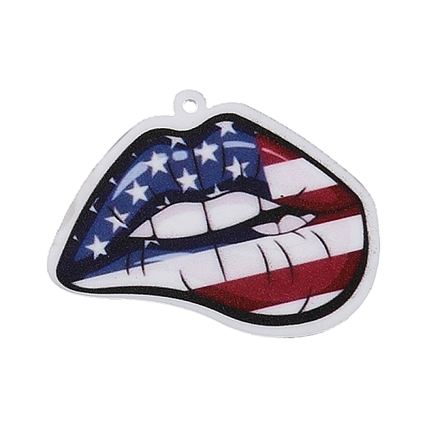 PandaHall Independence Day Acrylic Pendants, American Flag, Lip, 33x40.5x2mm, Hole: 1.4mm Acrylic Lip
PandaHall Independence Day Acrylic Pendants, American Flag, Lip, 33x40.5x2mm, Hole: 1.4mm Acrylic Lip