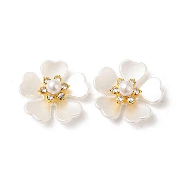 PandaHall Plastic Cabochons, Brass Micro Pave Clear Cubic Zirconia Finding, Flower, White, 26x27x10mm Plastic Flower White
PandaHall Plastic Cabochons, Brass Micro Pave Clear Cubic Zirconia Finding, Flower, White, 26x27x10mm Plastic Flower White