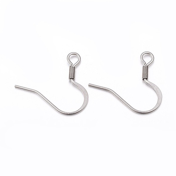 PandaHall 304 Stainless Steel French Earring Hooks, with Horizontal Loop, Flat Earring Hooks, Stainless Steel Color, 17x19x1.5mm, Hole...
PandaHall 304 Stainless Steel French Earring Hooks, with Horizontal Loop, Flat Earring Hooks, Stainless Steel Color, 17x19x1.5mm, Hole...