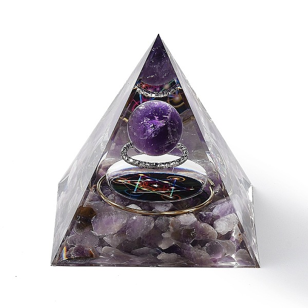 PandaHall Orgonite Pyramid Resin Energy Generators, Reiki Natural Amethyst Chips Inside for Home Office Desk Decoration, 60x60x59mm Amethyst...
PandaHall Orgonite Pyramid Resin Energy Generators, Reiki Natural Amethyst Chips Inside for Home Office Desk Decoration, 60x60x59mm Amethyst...