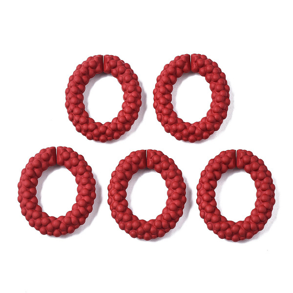 PandaHall Spray Painted CCB Plastic Linking Rings, Quick Link Connectors, Oval Ring, Dark Red, 44x38x8.5mm, Inner Diameter: 20.5x26mm...
PandaHall Spray Painted CCB Plastic Linking Rings, Quick Link Connectors, Oval Ring, Dark Red, 44x38x8.5mm, Inner Diameter: 20.5x26mm...