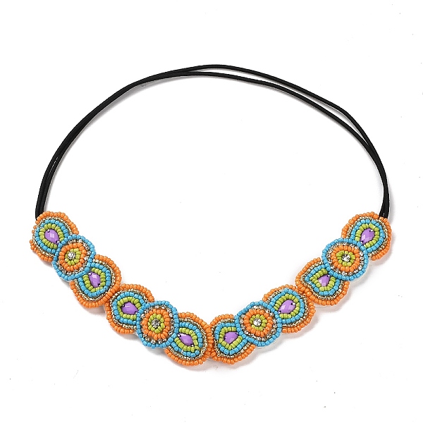 PandaHall Retro Glass & Plastic Beaded Elastic Rubber Hair Headband for Women Girls, Colorful, 24mm, Inner Diameter: 170mm Glass
PandaHall Retro Glass & Plastic Beaded Elastic Rubber Hair Headband for Women Girls, Colorful, 24mm, Inner Diameter: 170mm Glass
